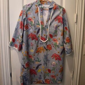 Brooke Wright Long Sleeve Floral Print Dress